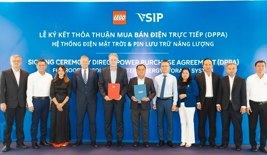 LEGO Manufacturing Việt Nam ký kết thỏa thuận mua bán điện trực tiếp với VSIP nhằm thúc đẩy phát triển bền vững