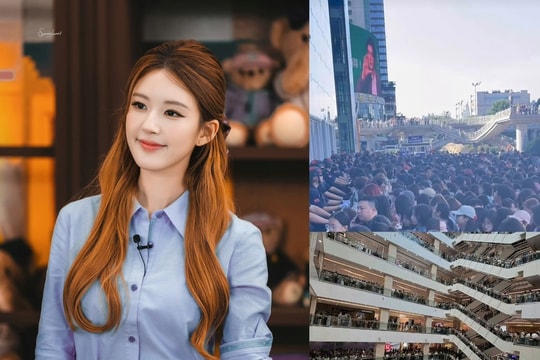 Hàng chục nghìn người đứng chật kín 9 tầng lầu vì Triệu Lộ Tư