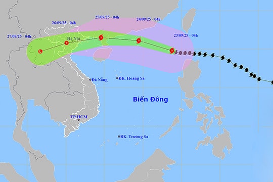 Thời tiết ngày 23/9: Siêu bão RAGASA tiến vào Bắc Biển Đông, gió giật trên cấp 17