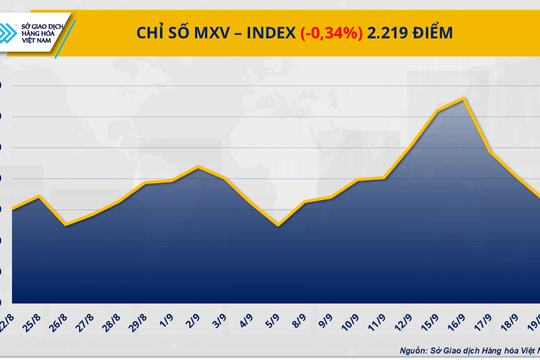 Áp lực từ nông sản, MXV-Index nối dài chuỗi 4 phiên giảm