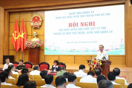 Tổng Bí thư Tô Lâm tiếp xúc cử tri Hà Nội trước Kỳ họp thứ mười, Quốc hội khoá XV