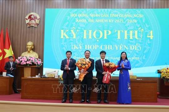 Bầu bổ sung hai Phó Chủ tịch UBND tỉnh Quảng Ngãi