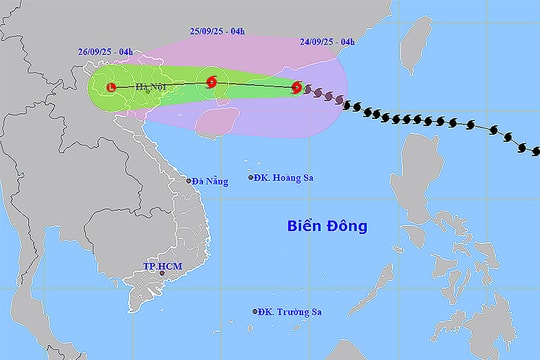 Thời tiết ngày 24/9: Siêu bão tiến vào Bắc Biển Đông, cảnh báo mưa lớn và gió giật mạnh