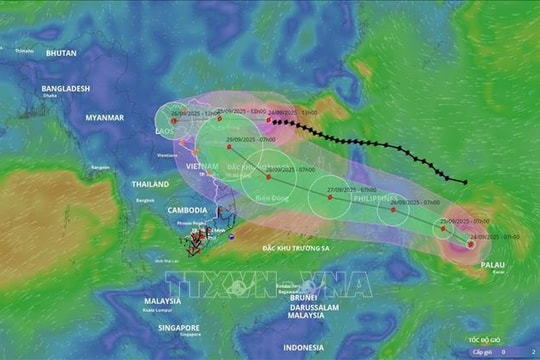 Bão số 9 giảm 5 cấp, gây lũ trên các sông ở khu vực Bắc Bộ, Thanh Hóa và Nghệ An