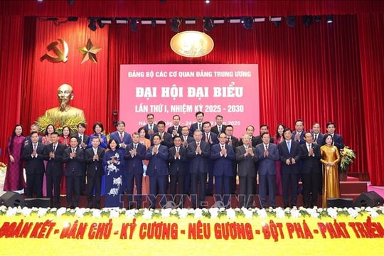 Khai mạc Đại hội đại biểu Đảng bộ các cơ quan Đảng Trung ương lần thứ I, nhiệm kỳ 2025-2030
