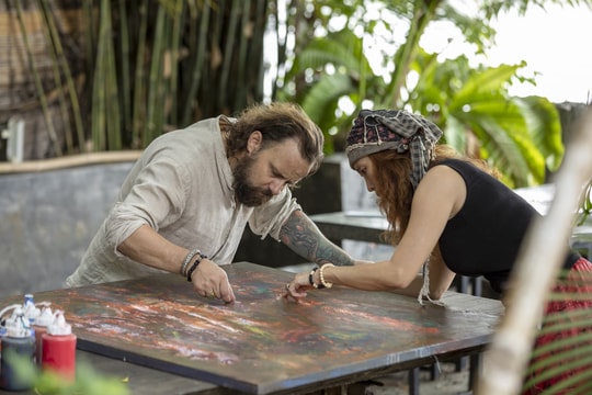 'Hành trình' hội họa từ tình yêu Đức - Việt