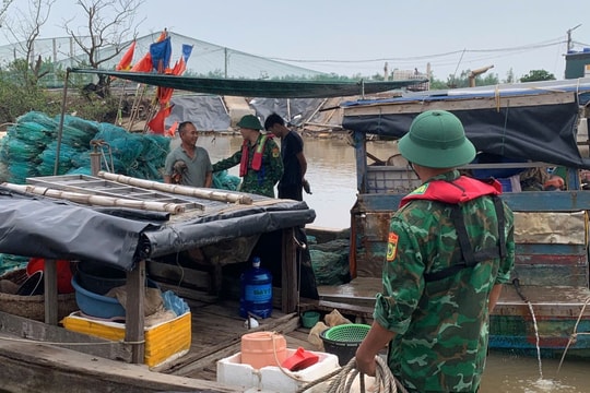 Bộ đội Biên phòng triển khai lực lượng ứng phó với bão số 9