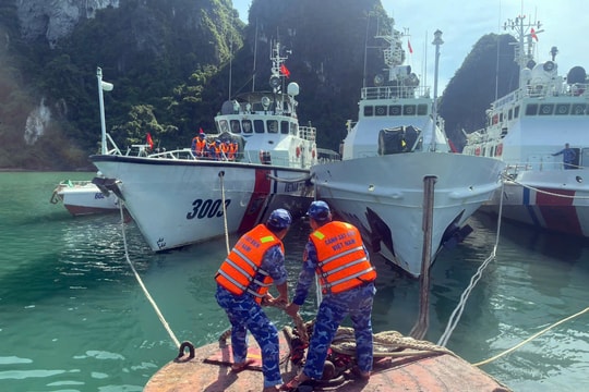 Cảnh sát biển chủ động triển khai các phương án ứng phó cơn bão số 9