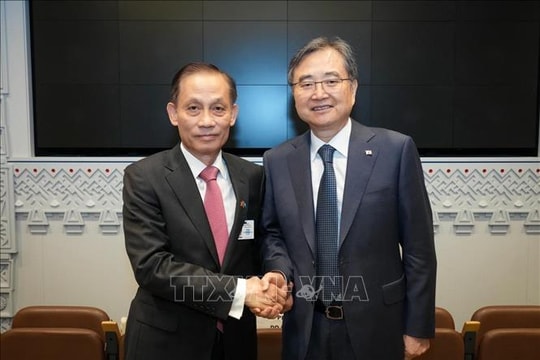 Quyền Bộ trưởng Ngoại giao Việt Nam gặp Bộ trưởng Ngoại giao Hàn Quốc và Ukraine