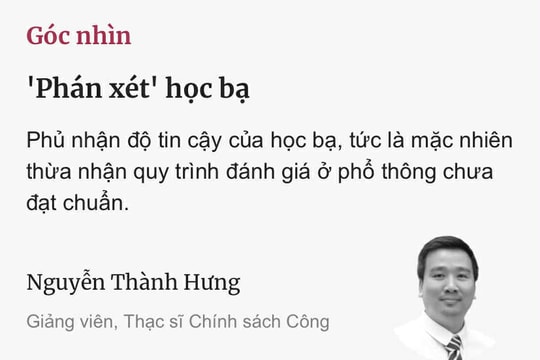 Phán xét học bạ