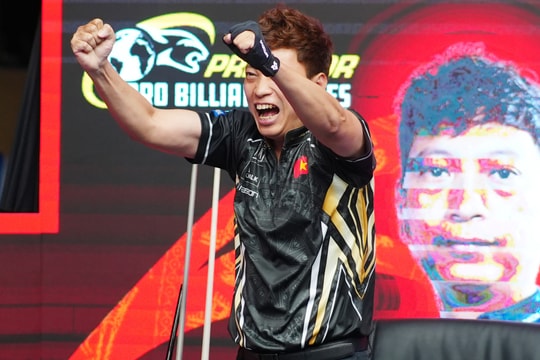 'Hoàng Sao' nén đau để thắng ngược ở giải billiards 10 bi VĐTG