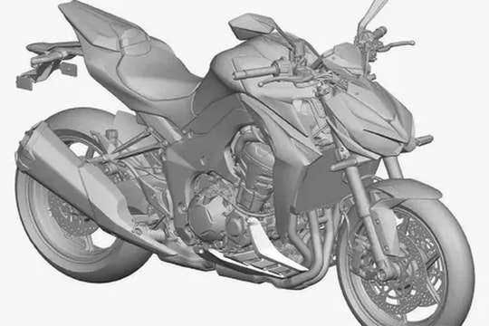 Lộ bản vẽ thiết kế Kawasaki Z1100