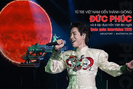 Đức Phúc và ê kíp đưa hồn Việt lên ngôi Quán quân Intervision 2025