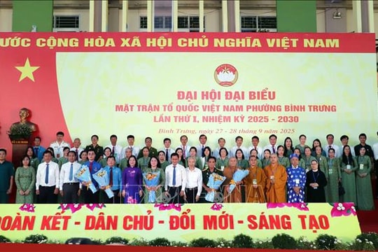Đại hội MTTQ Việt Nam cấp xã, phường của TP HCM khi vận hành chính quyền 2 cấp