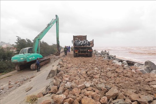 Ninh Bình công bố tình huống khẩn cấp về thiên tai đối với kè biển Hải Thịnh 3