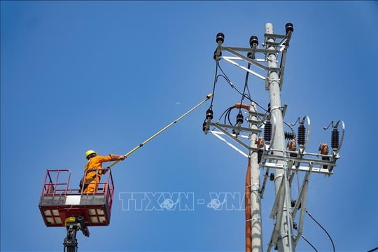 Bão số 10: Công ty Điện lực Điện Biên hỗ trợ tỉnh Hà Tĩnh khắc phục lưới điện