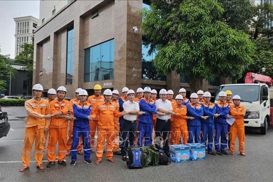 Bão số 10: Điện lực Hải Phòng thành lập đội xung kích hỗ trợ các tỉnh miền Trung