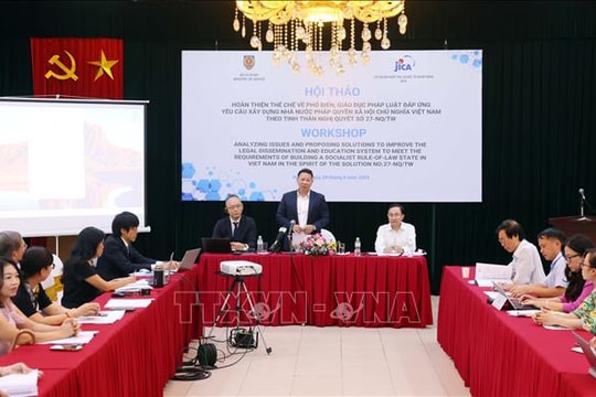 Trao đổi, chia sẻ kinh nghiệm hoàn thiện thể chế về phổ biến, giáo dục pháp luật