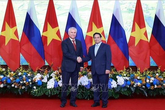 Thủ tướng hội kiến Chủ tịch Duma Quốc gia Quốc hội Liên bang Nga