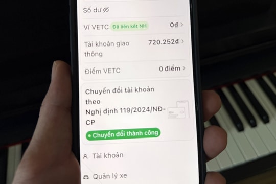 Tiền còn dư trong tài khoản thu phí sẽ về đâu sau ngày 1/10?