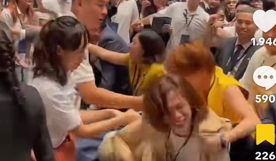 Clip "cướp" phiếu đặt cọc căn hộ: Người phụ nữ áo vàng lên tiếng