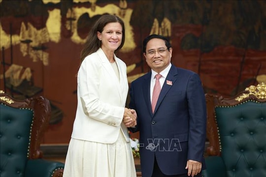 Thủ tướng Phạm Minh Chính tiếp lãnh đạo Công ty GE Vernova, Hoa Kỳ