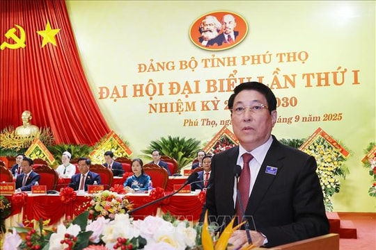 Chủ tịch nước Lương Cường: Đảng bộ Phú Thọ cần giữ vững đoàn kết, thống nhất cao về nhận thức và hành động
