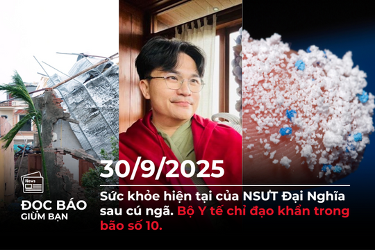 Sức khỏe hiện tại của NSƯT Đại Nghĩa sau cú ngã. Bộ Y tế chỉ đạo khẩn trong bão số 10.