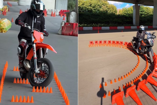Kỹ năng lái môtô vượt chướng ngại vật