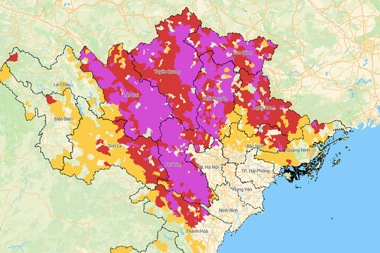 Mưa lớn, bốn tỉnh miền núi đối diện nguy cơ sạt lở đất