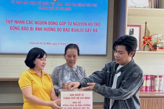 Đông đảo nghệ sĩ TP Hồ Chí Minh chung tay ủng hộ đồng bào vùng bão lũ