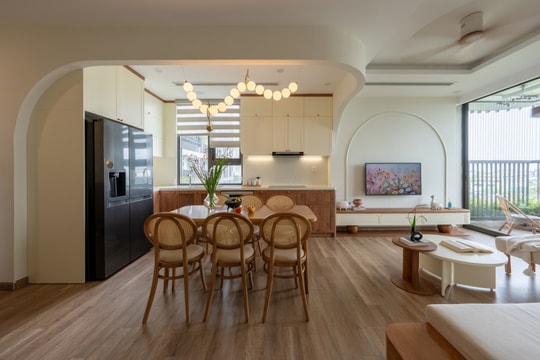 320 triệu đồng hoàn thiện căn hộ 97 m2 pha trộn farmhouse và Wabi-sabi