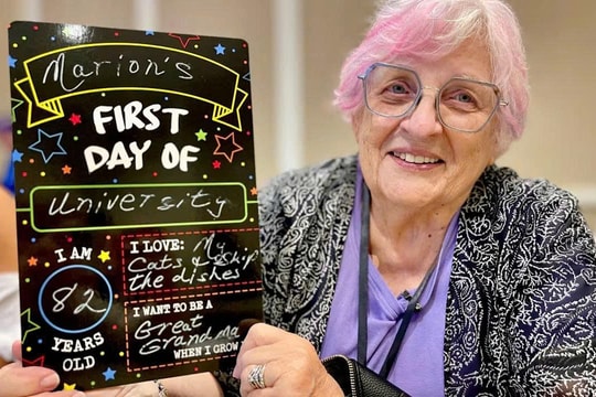 Cụ bà 82 tuổi vào đại học số 1 Canada