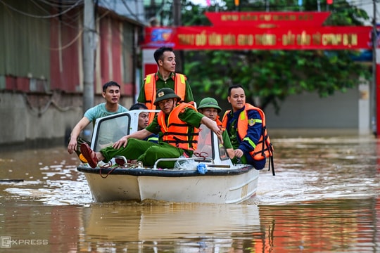 Lũ các sông miền Bắc đang lên
