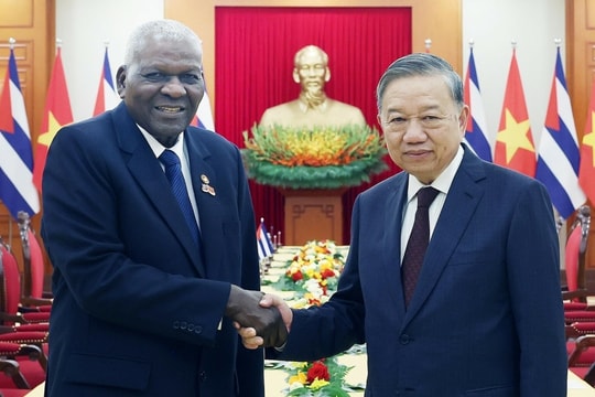 Tổng Bí thư Tô Lâm tiếp Chủ tịch Quốc hội Cuba