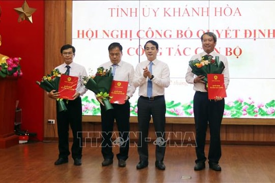 Khánh Hòa: Điều động, bổ nhiệm nhiều cán bộ công chức lãnh đạo, quản lý