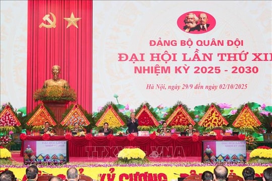Tổng Bí thư Tô Lâm dự Bế mạc Đại hội Đảng bộ Quân đội lần thứ XII, nhiệm kỳ 2025 - 2030
