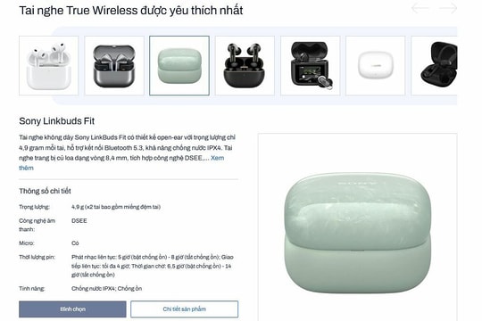 Hôm nay đóng cổng bình chọn tai nghe True Wireless