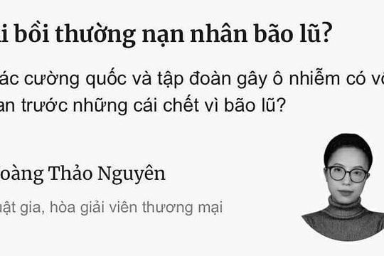 Công lý cho nạn nhân bão lũ