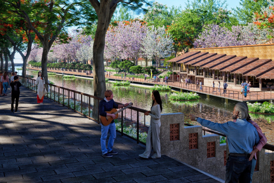 Xóa ô nhiễm sông Tô Lịch thế nào khi xây công viên dọc đôi bờ?