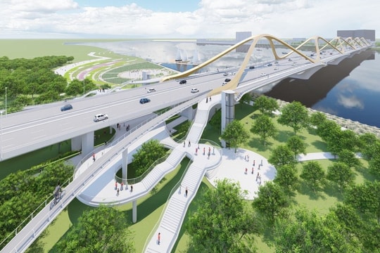 Hà Nội khởi công cầu Trần Hưng Đạo bắc qua sông Hồng vào ngày 9/10