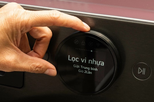 LG ra máy giặt sấy có khả năng giảm vi nhựa