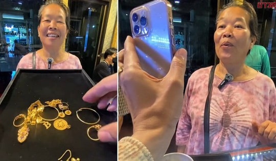 Mang vàng bạn trai cũ tặng đi bán, người phụ nữ sốc nặng khi biết giá trị