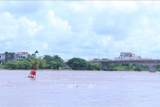 Đảm bảo an toàn đê điều khi nước sông Hồng dâng cao