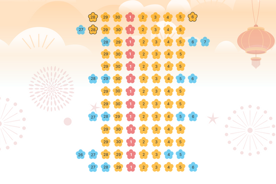 Kỳ nghỉ Tết Nguyên Đán được tính thế nào 12 năm qua