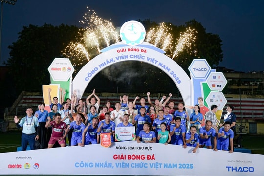 Công đoàn CAND vô địch giải bóng đá công nhân, viên chức khu vực phía Bắc 2025