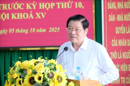 Trưởng Ban Nội chính Trung ương tiếp xúc cử tri tại Lâm Đồng