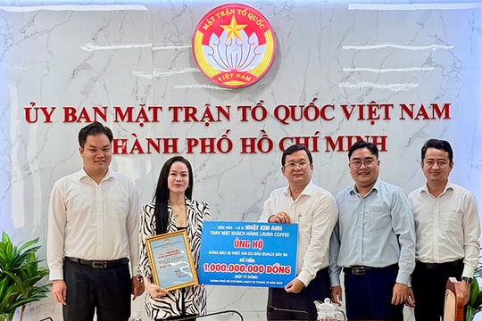 TP Hồ Chí Minh tiếp nhận hơn 42,4 tỷ đồng ủng hộ đồng bào vùng bão, lũ