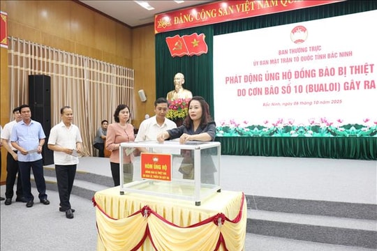 Chung tay hỗ trợ đồng bào bị thiệt hại do ảnh hưởng của bão số 10