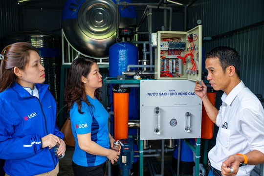 UOB tặng hệ thống lọc nước cho người dân tỉnh Lâm Đồng